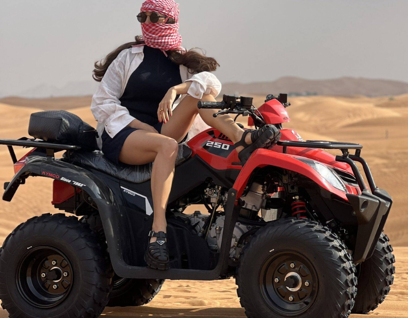 Quad bike desert safari in Dubai – thrilling ATV ride across the red dunes adventure tour